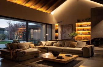 ¿Cómo se puede crear un ambiente cálido con iluminación?